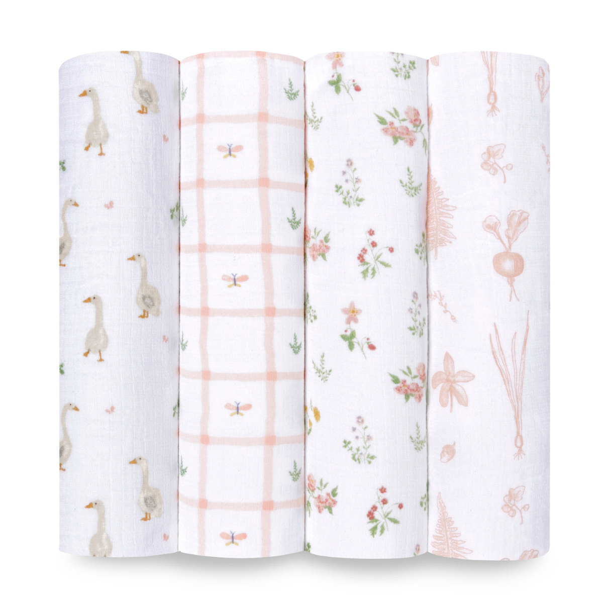 aden + anais essentials エイデンアンドアネイ エッセンシャルズ おくるみスワドル カントリーフローラル 4柄
