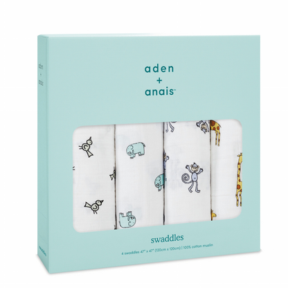 aden + anais エイデンアンドアネイ おくるみ スワドルジャングルジャム パッケージ