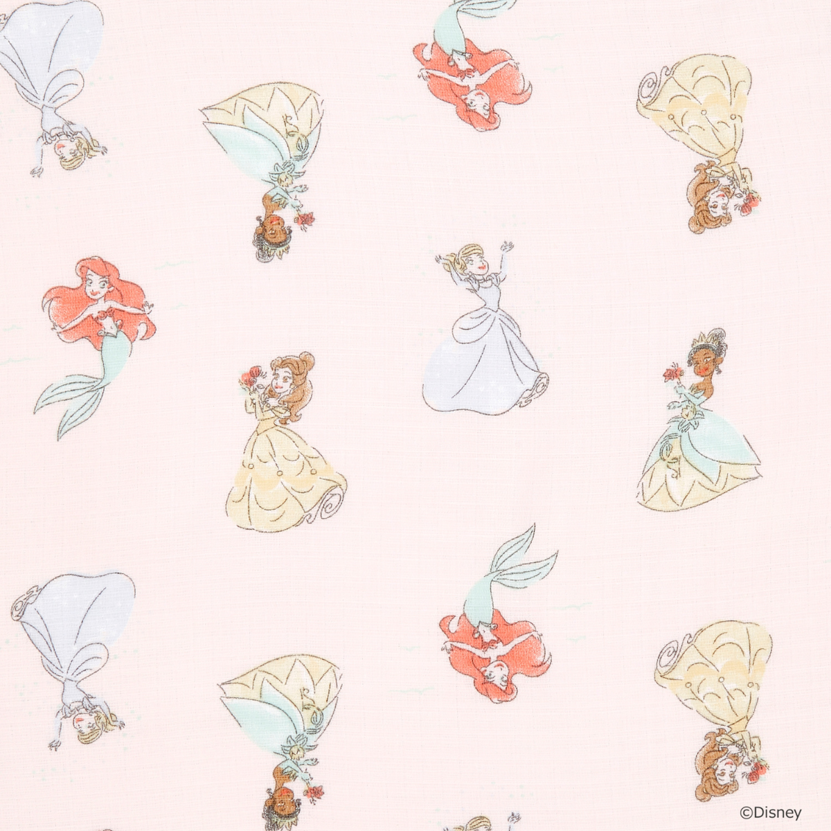aden + anais essentials エイデンアンドアネイ エッセンシャルズ おくるみスワドル ディズニープリンセス アリエル ベル ティアナ シンデレラ