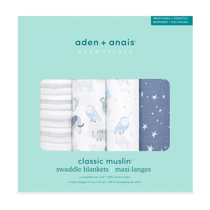 aden + anais essentials エイデンアンドアネイ エッセンシャルズ おくるみスワドル タイムトゥドリーム パッケージ