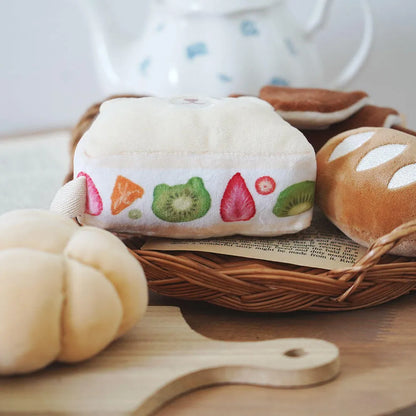 出産祝いにおすすめ ベビーギフト 洗濯できる布おもちゃ もちっとラトル 「こぐまくんの焼きたてパン」