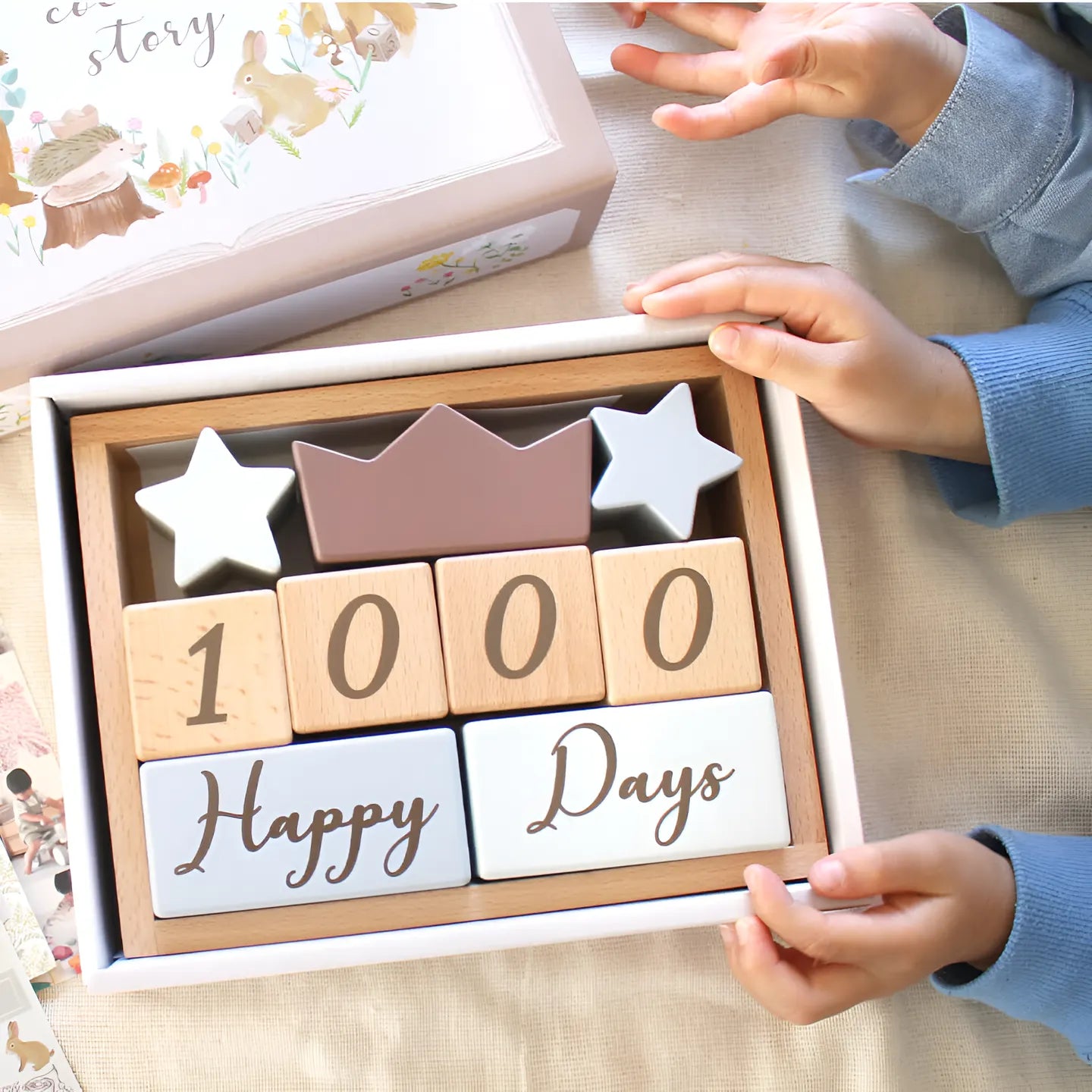 出産祝いにおすすめ ベビーギフト アニバーサリーつみき coccole story 木製 知育玩具