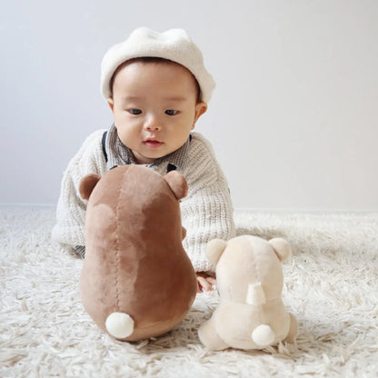 出産祝いにおすすめ ベビーギフト 起きあがりこぼしとラトルのぬいぐるみセット ゆらゆら親子でねんね