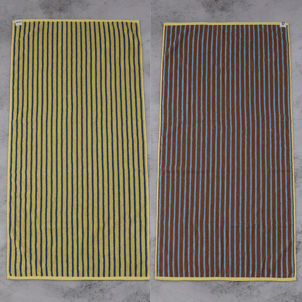 バスタオル ギフトセット シルク入り ストライプ柄 リバーシブル 2枚セット 新築祝い 結婚祝い 引越し祝い 内祝い