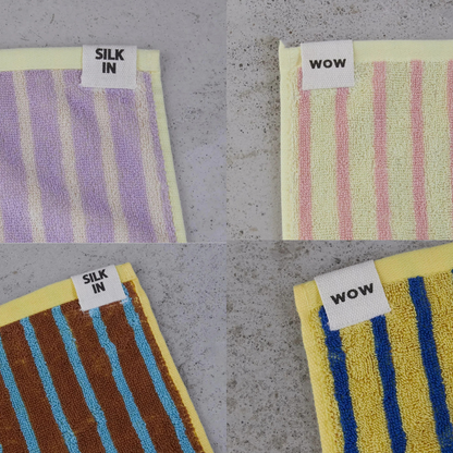 バスタオル ギフトセット シルク入り ストライプ柄 リバーシブル 2枚セット 新築祝い 結婚祝い 引越し祝い 内祝い