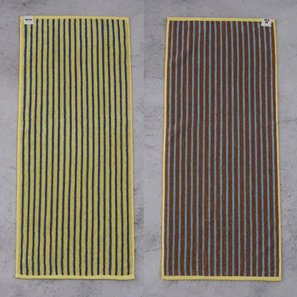 フェイスタオル ギフトセット シルク入り ストライプ柄 リバーシブル 2枚セット 新築祝い 結婚祝い 引越し祝い 内祝い