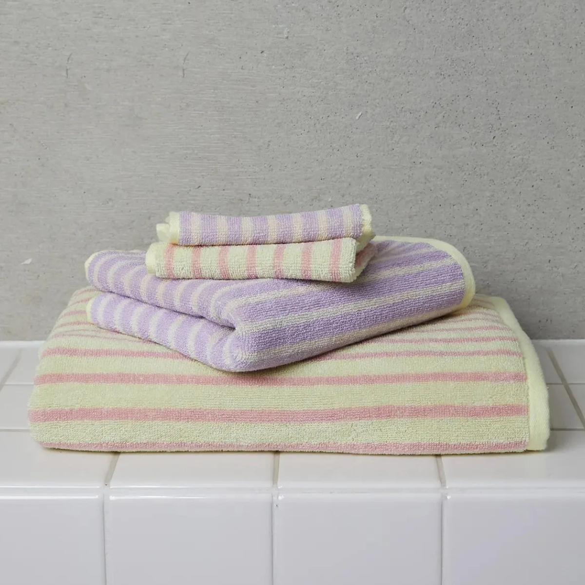 フェイスタオル ギフトセット シルク入り ストライプ柄 リバーシブル 2枚セット 新築祝い 結婚祝い 引越し祝い 内祝い