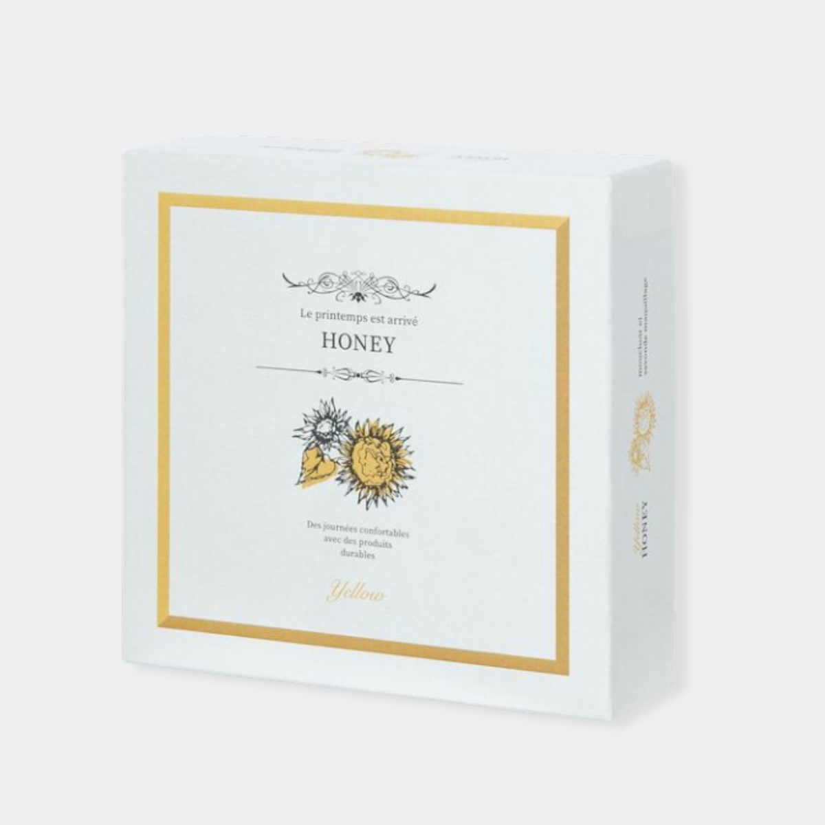 ハンカチと石鹸のギフトセット SAVON de Marseille イエロー