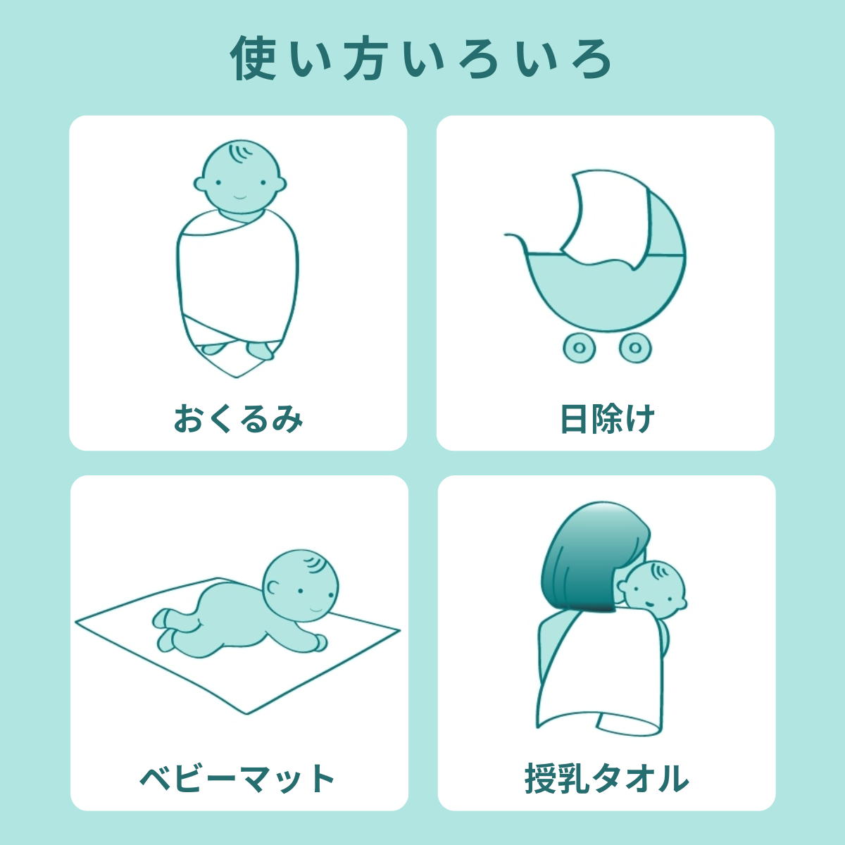 aden and anais エイデンアンドアネイ のモスリンコットンおくるみ 使い方