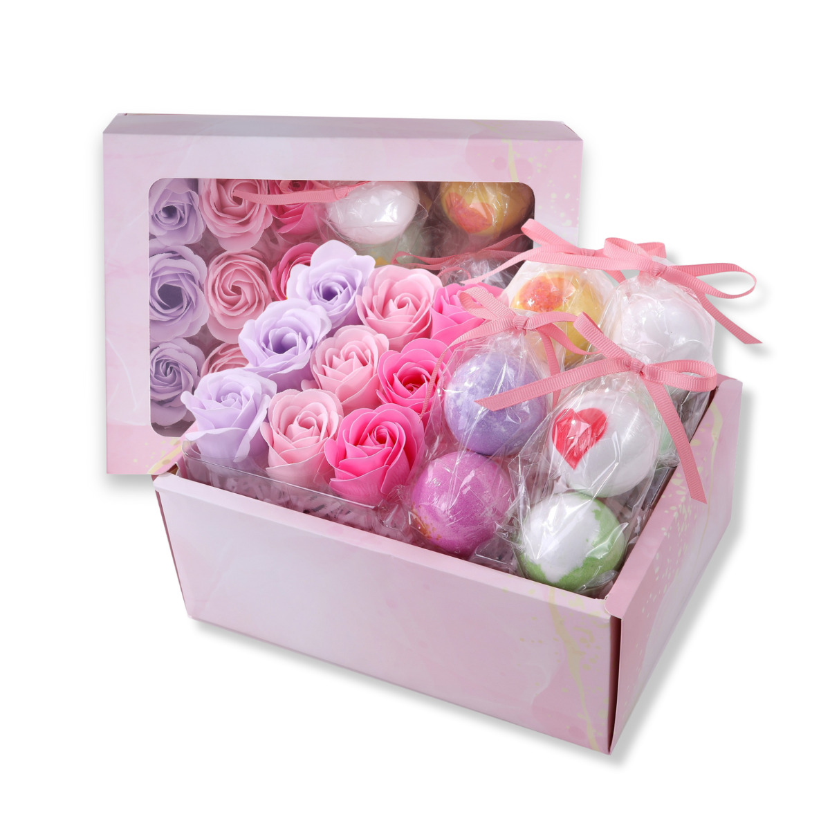 入浴剤ギフト フラワーソープ & バスボム 9個セット Relysia®