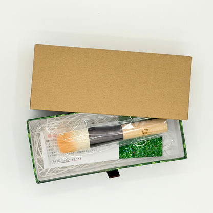 チークブラシ 晃祐堂 SOMELL GARDENシリーズ 日本製 熊野化粧筆 メイクブラシ 熊野筆証紙付 ORANGE×HARD MAPLE