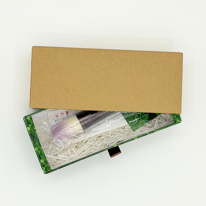 ハイライトブラシ 晃祐堂 SOMELL GARDENシリーズ 日本製 熊野化粧筆 メイクブラシ 熊野筆証紙付 BLUEBERRY×WALNUT