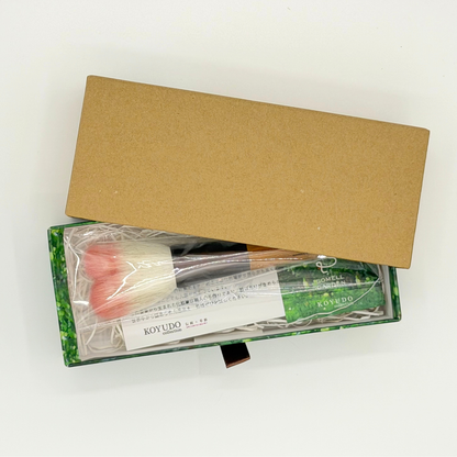 チークブラシ 晃祐堂 SOMELL GARDENシリーズ 日本製 熊野化粧筆 メイクブラシ 熊野筆証紙付 PEACH×KEYAKI