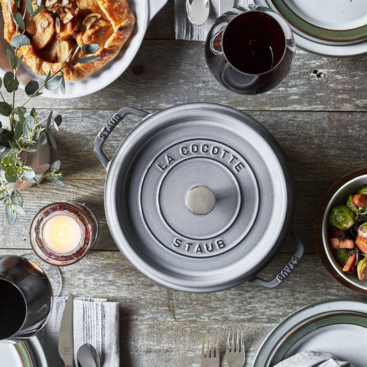 料理好きの人にプレゼント おすすめギフト ストウブ 調理鍋 グレー